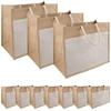 Džiuto rankinės su kišene 10 pcs 42 x 33 x 19 cm
