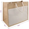 Džiuto rankinės su kišene 5 pcs 42 x 33 x 19 cm