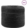 Džiuto virvė 140 mm 50 m Juoda 100% Tossa jutas