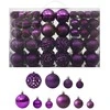 Eglutės žaisliukų rinkinys, 100vnt., violetinės spalvos