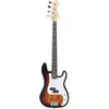 Elektrinė bosinė gitara pradedantiesiems, ruda/balta, 4/4 46"