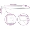 Manual Awning Frame with Solar LED 3 x 2,5 m Antracito