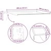 Manual Awning Frame with Solar LED 4 x 2 m Balta