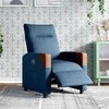 Fotelis Elektrinis atlošiamas krėslas, mėlynos spalvos, audinys