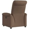 Fotelis Elektrinis atlošiamas krėslas, rudos spalvos, audinys