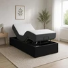 Elektrinis reguliuojamas lovos rėmas Juoda 200 x 80 x 33,5 cm
