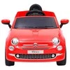 Elektrinis vaikiškas automobilis Fiat 500, raudonos spalvos