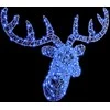 Elnių galva su 140 LED Mėlyna 68 x 36,5 x 62,5 cm Akrilas