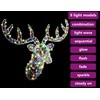 Elnių Galva 140 LED spalvingas 68 x 36,5 x 62,5 cm Akrilas