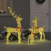 Elnių Šeima 3 vnt. 300 LED Šilta balta 68 x 26 x 127 cm Audinys