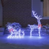 Elnių tempimo roges Mėlyna 70 x 24 x 128 cm Akrilas 200 LED