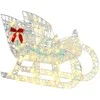 Elnių tempimo roges su 200 LED Šilta balta 70 x 26 x 129 cm PET