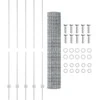 Euro tvoros su stulpu 10 x 1,5 m Galvanizuotas plienas
