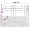 Euro tvoros su stulpu 25 x 0,6 m PVC dengtas plienas Pilka