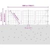 Eurų tvora su betono baze 50 x 0,6 m PVC dengtas plienas Žalia