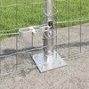 Tvora su stulpais Sidabro 0,4 x 10 m Plienas