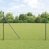 Euro tvora 1,5 x 10 m PVC padengta geležis Pilka