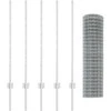 Euro tvoros su stulpu 10 x 1 m Galvanizuotas plienas Sidabrinė