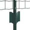 Euro tvoros su stulpu 25 x 0,6 m PVC dengtas plienas Žalia