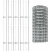 Euro tvoros su stulpu 50 x 0,6 m Galvanizuotas plienas