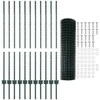 Euro tvoros su stulpu 25 x 1,2 m PVC dengtas plienas Žalia