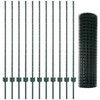 Euro tvoros su stulpu 25 x 1,2 m PVC dengtas plienas Žalia