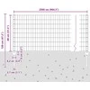 Euro tvoros su stulpu 25 x 0,8 m Galvanizuotas plienas