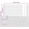 Euro tvoros su stulpu 25 x 0,6 m PVC dengtas plienas Pilka