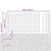 Euro tvoros su stulpu 25 x 0,8 m PVC dengtas plienas Pilka