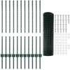 Euro tvoros su stulpu 25 x 1 m PVC dengtas plienas Žalia