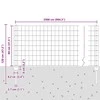 Euro tvoros su stulpu 25 x 0,8 m PVC dengtas plienas Pilka