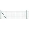 Eurų tvora su betono baze 50 x 0,6 m PVC dengtas plienas Žalia
