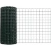 Eurų tvora su betono baze 50 x 0,6 m PVC dengtas plienas Žalia