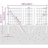 Lauko Euro tvoros gruntinis tvirtinimas 25 x 0,4 m Sidabrinė