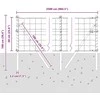 Lauko Euro tvoros gruntinis tvirtinimas 25 x 0,6 m Sidabrinė