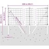 Euro tvoros žemės tvirtinimas 25 x 0,6 m PVC dengtas plienas