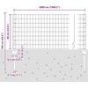 Euro tvoros su stulpu 50 x 0,6 m PVC dengtas plienas Pilka
