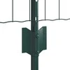 Euro tvoros su stulpu 10 x 0,8 m PVC dengtas plienas Žalia