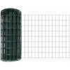 Euro tvoros su stulpu 10 x 0,4 m PVC dengtas plienas Žalia