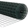 Euro tvoros su stulpu 10 x 0,4 m PVC dengtas plienas Žalia