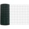 Euro tvoros su stulpu 10 x 0,6 m PVC dengtas plienas Žalia