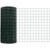 Euro tvoros su stulpu 10 x 0,8 m PVC dengtas plienas Žalia