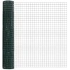 Euro tvoros su stulpu 10 x 1,5 m PVC dengtas plienas Žalia