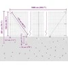 Euro tvora su smeigėmis 10 x 1,5 m PVC dengtas plienas Žalia