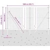 Lauko Euro tvoros gruntinis tvirtinimas 10 x 1,6 m Sidabrinė