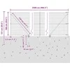 Euro tvora su smaigaliais 25 x 1 m PVC dengtas plienas Pilka