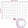 Euro tvoros su stulpu 50 x 0,4 m Galvanizuotas plienas