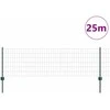 Euro tvoros su stulpu 25 x 0,6 m PVC dengtas plienas Žalia