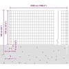 Euro tvoros su stulpu 25 x 1,2 m Galvanizuotas plienas