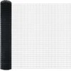 Euro tvoros su stulpu 10 x 1,6 m PVC dengtas plienas Pilka